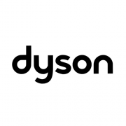 Dyson logo on a white background, featuring vacuum cleaner repairs.